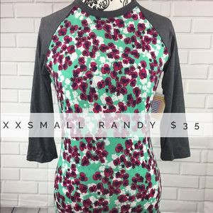 Lularoe XXS Small Randy Tee. 3/4 sleeve